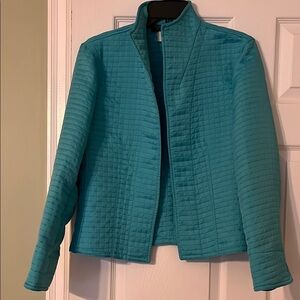 Harve Benard Blue Puffer Jacket Quilted Design. Size M
